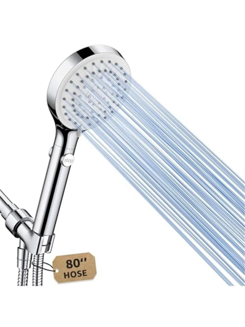 Shower Head with Handheld, High Pressure Showerhead with Long Hose